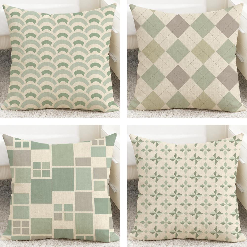 Pillow Cover 20X20 - Aesthetic L-Light G-Green F-Fresh S-Style Cushion