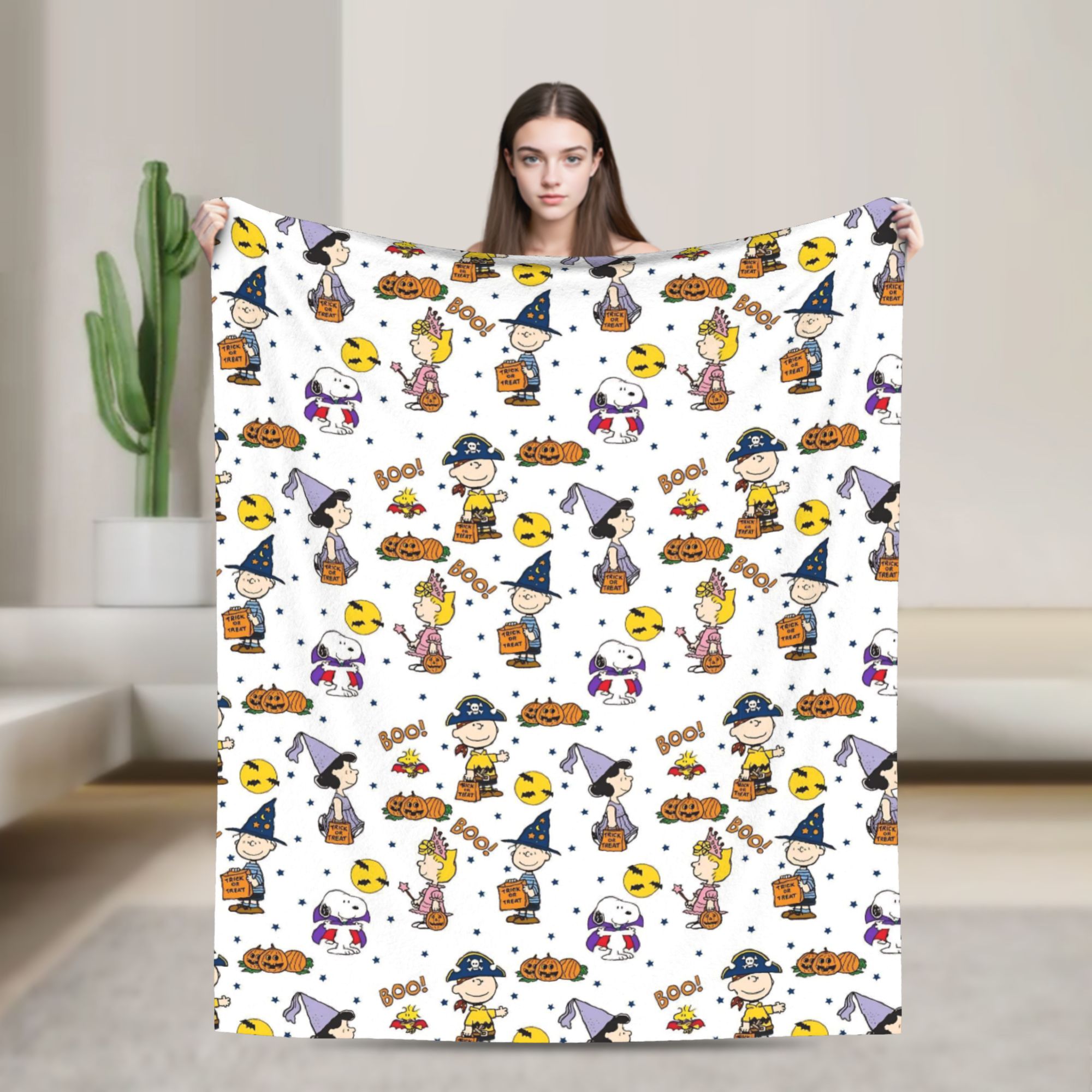 Home Textiles Blanket - Halloween Snoopys Blanket Coral Fleece Plush