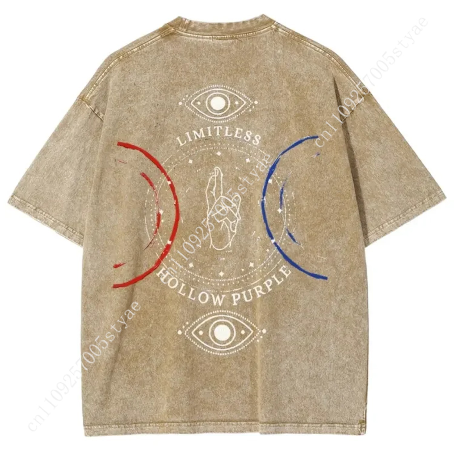 Anime  Gojo Satoru Print T-shi - Quilt Cotton Summer 评论和价格