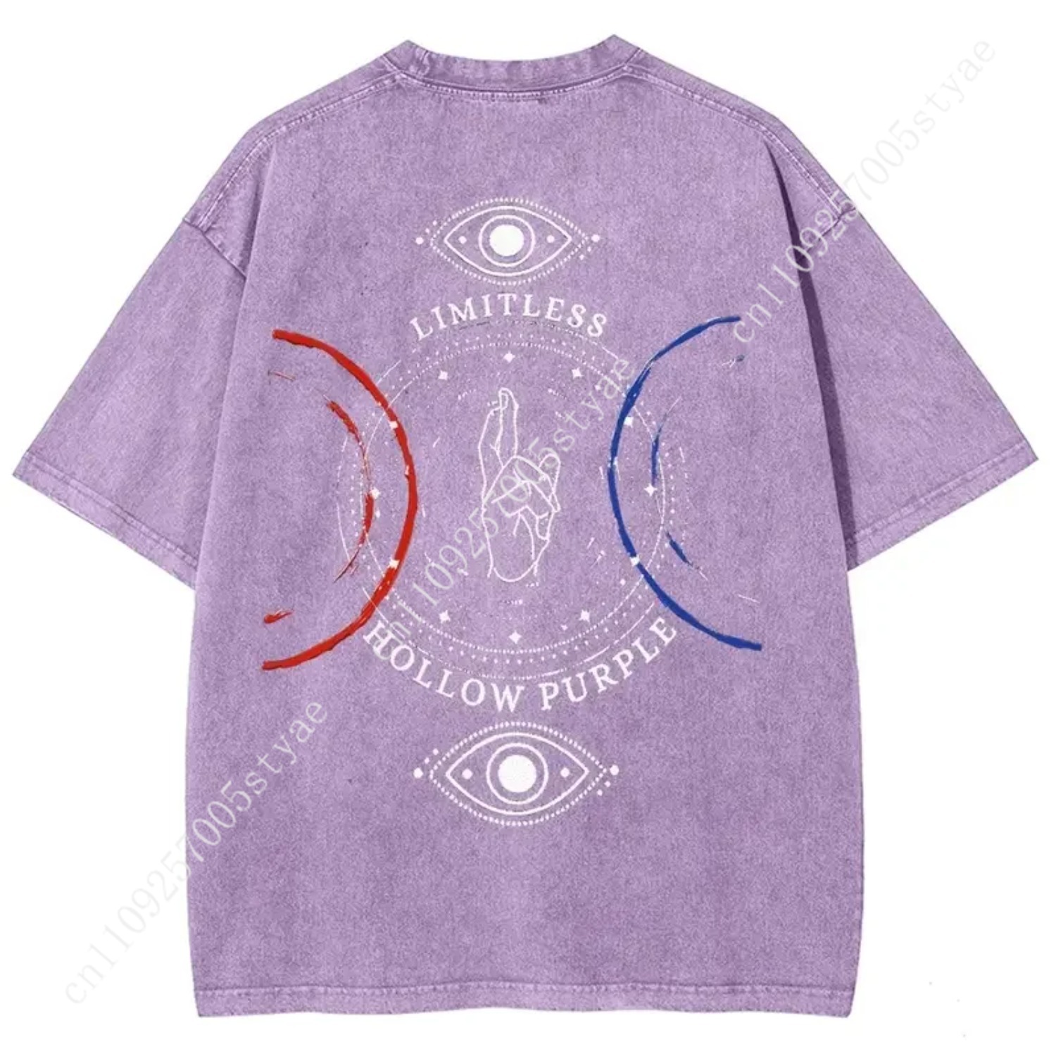 Anime  Gojo Satoru Print T-shi - Quilt Cotton Summer 评论和价格