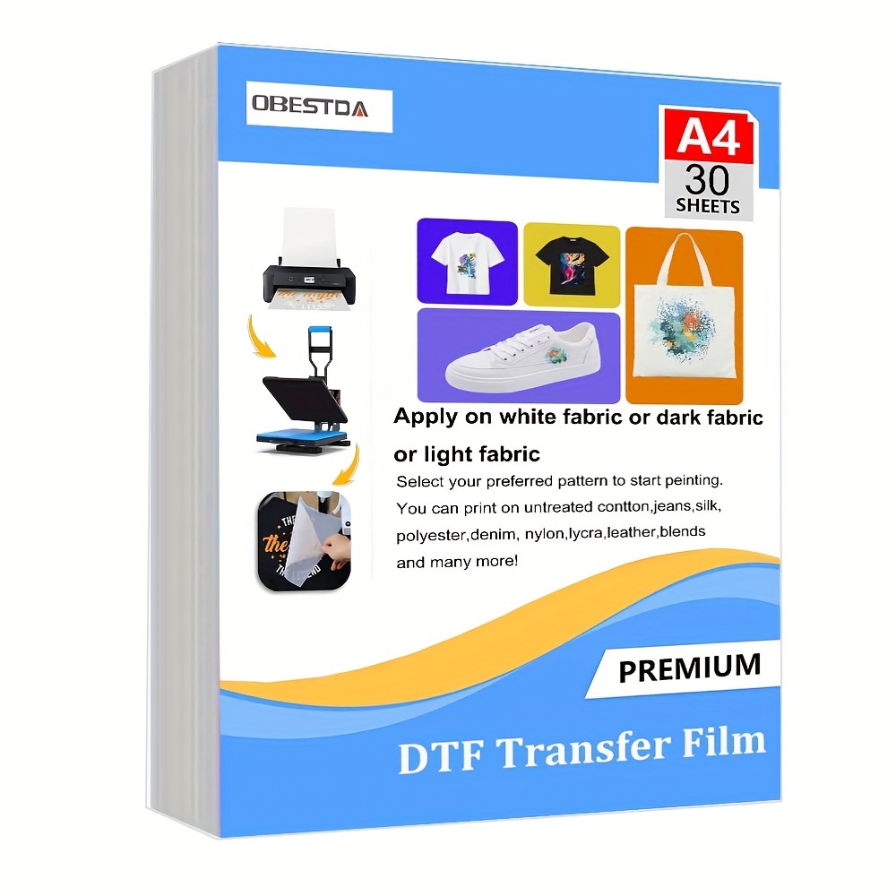 A4 30 Pcs DTF Transfer Film PE - Electric Blanket Heated 评论和价格