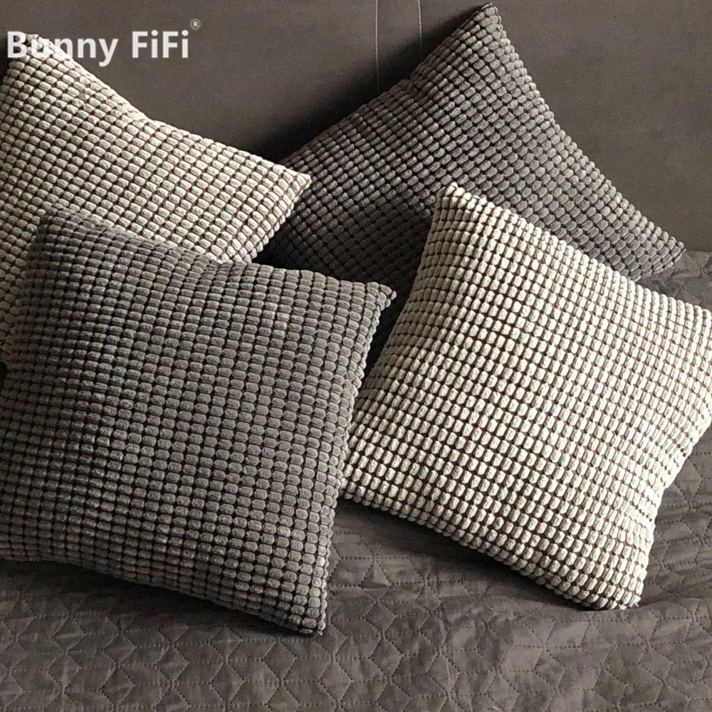 Soft Corduroy Corn Grain Home  - Pillow Cover 20X20 评论和价格