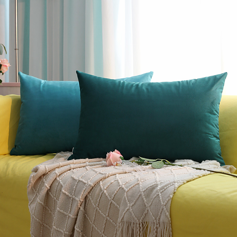 Soft Velvet Cushion Covers Pla - Pillow Cover 20X20 评论和价格