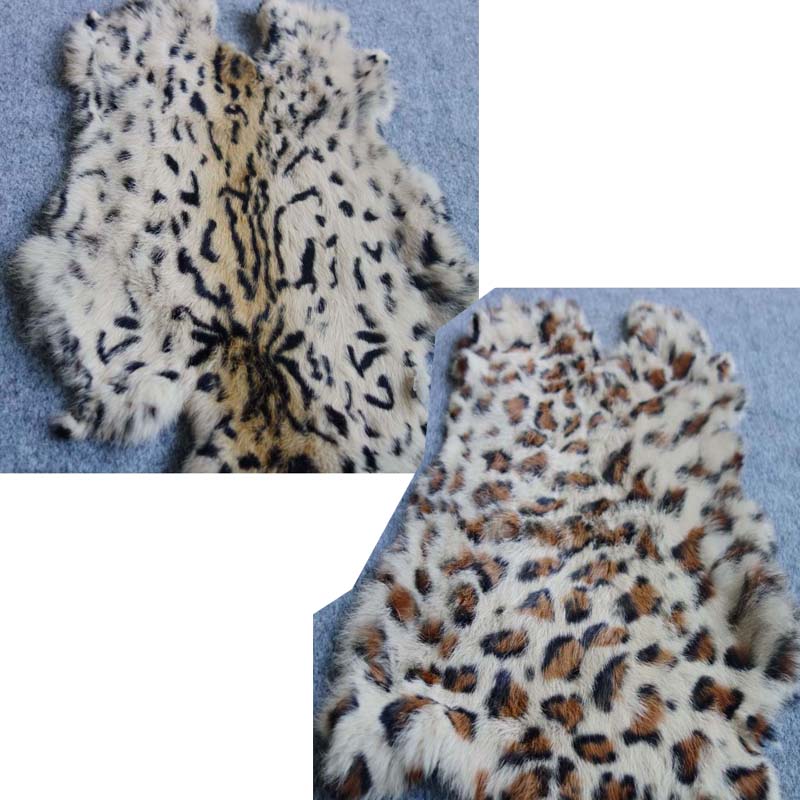 1pc Nature Real Rabbit Fur Leo - Home Textiles Sale 评论和价格