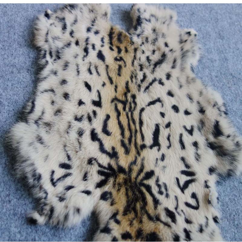 1pc Nature Real Rabbit Fur Leo - Home Textiles Sale 评论和价格