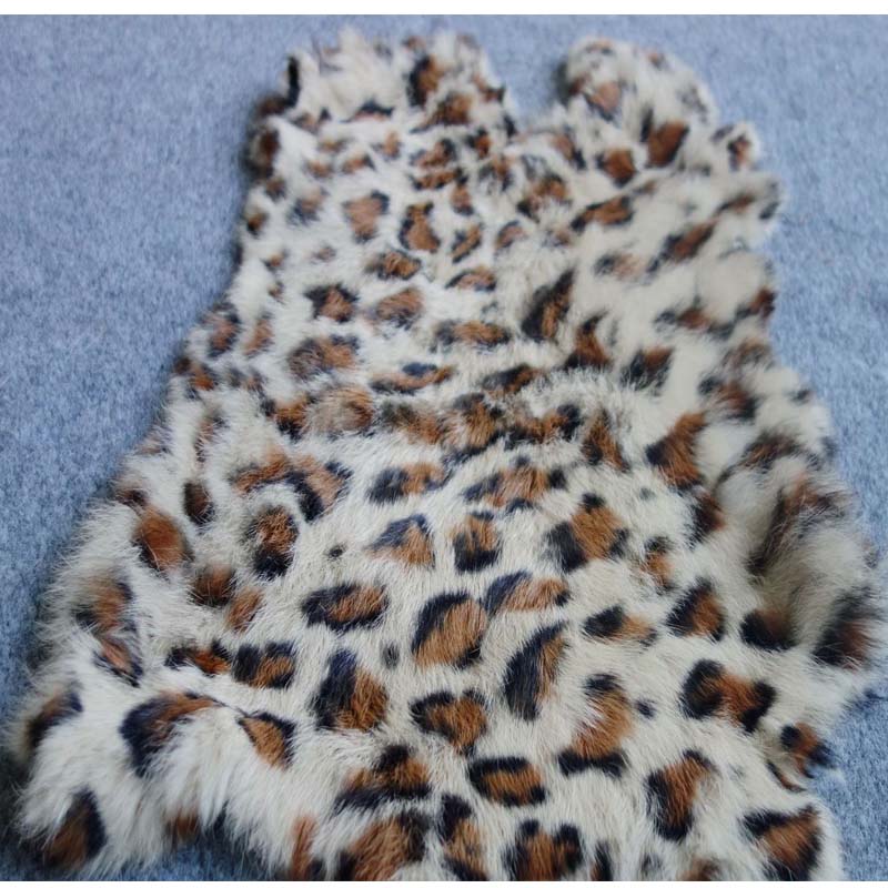 1pc Nature Real Rabbit Fur Leo - Home Textiles Sale 评论和价格