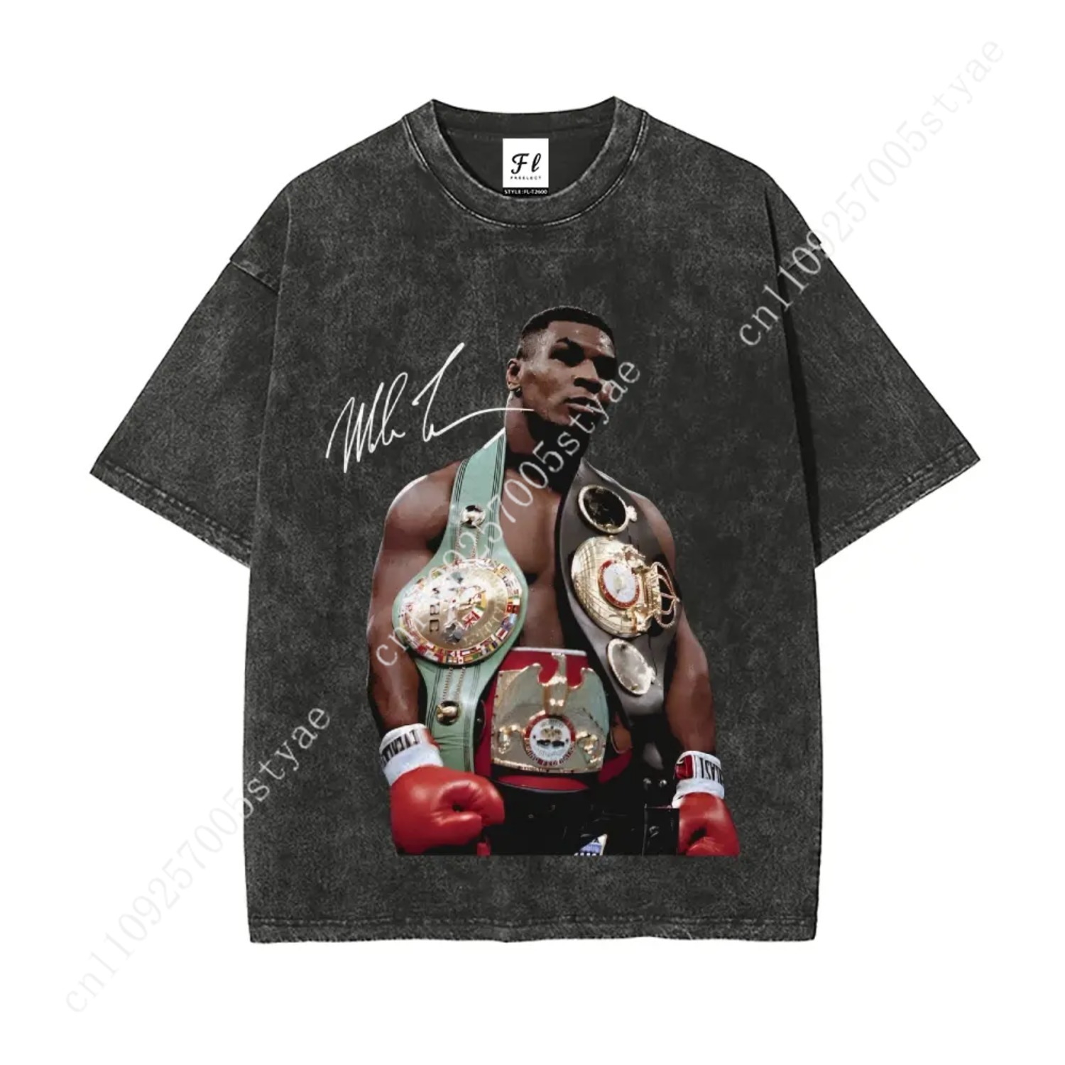 Mike Tyson T-Shirt, 90s Vintag - Quilt Cotton Summer 评论和价格