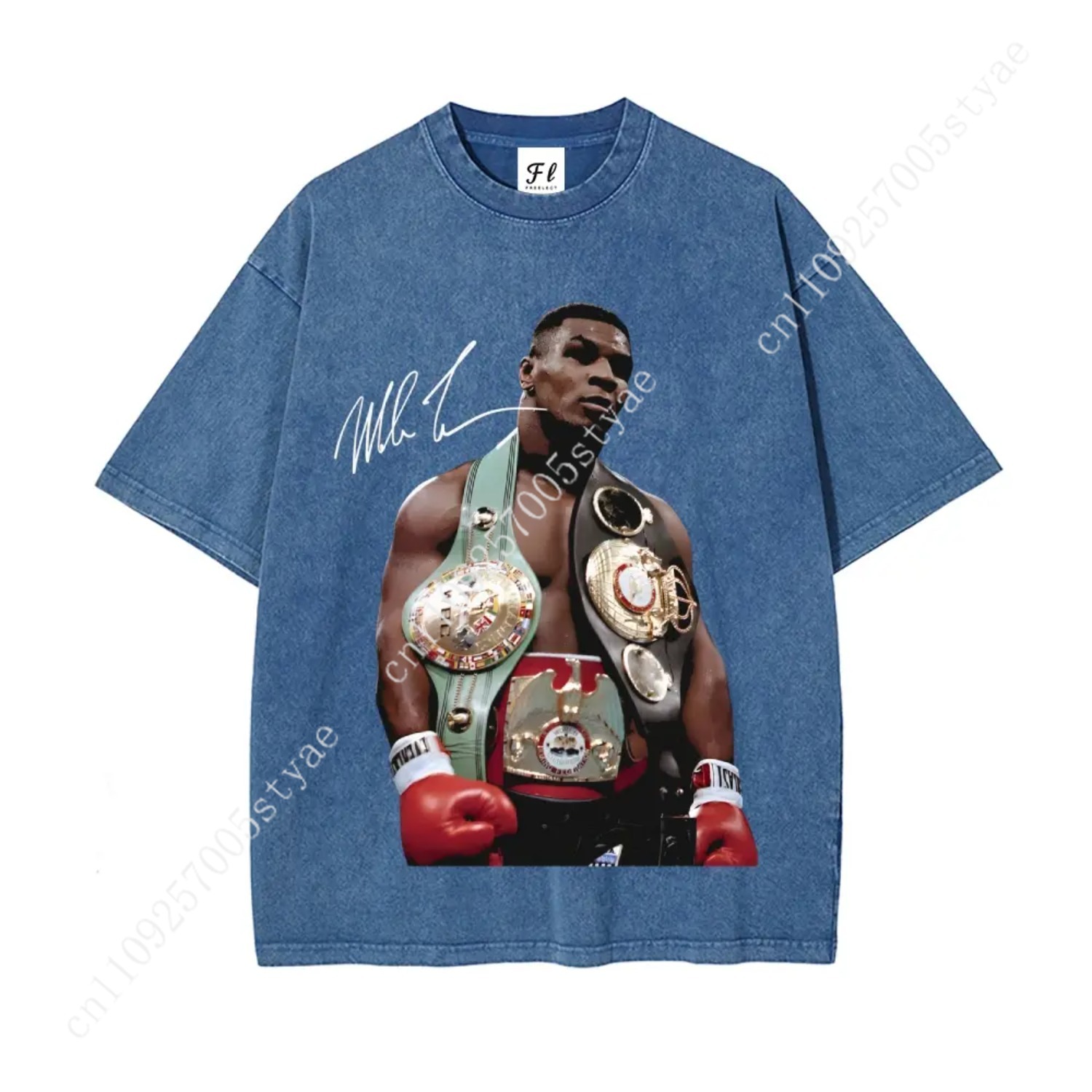 Mike Tyson T-Shirt, 90s Vintag - Quilt Cotton Summer 评论和价格