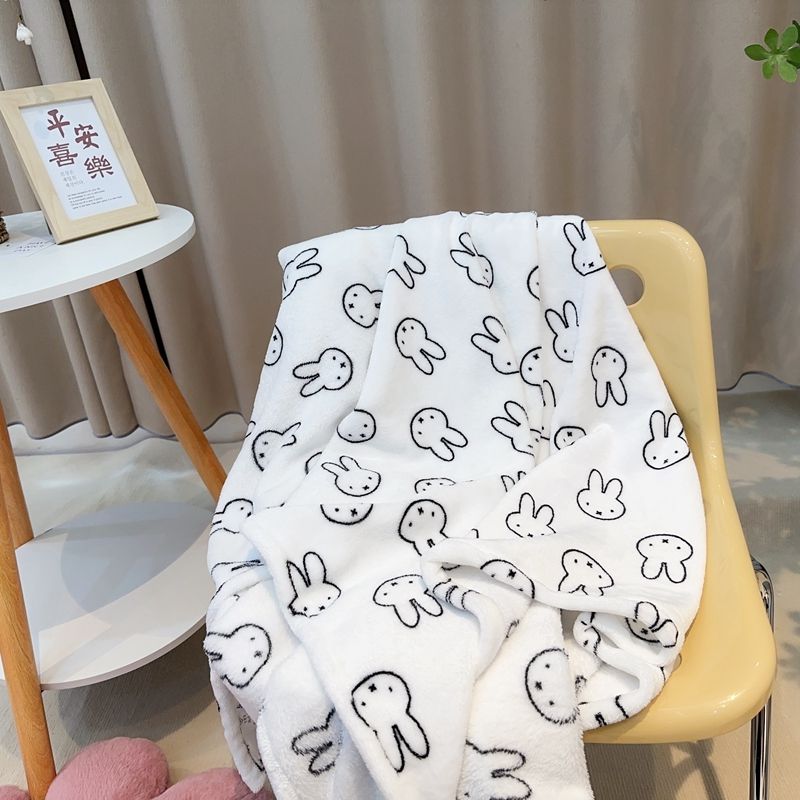 Kawaii Miffy Blanket Flannel O - Home Textiles Blanket 评论和价格