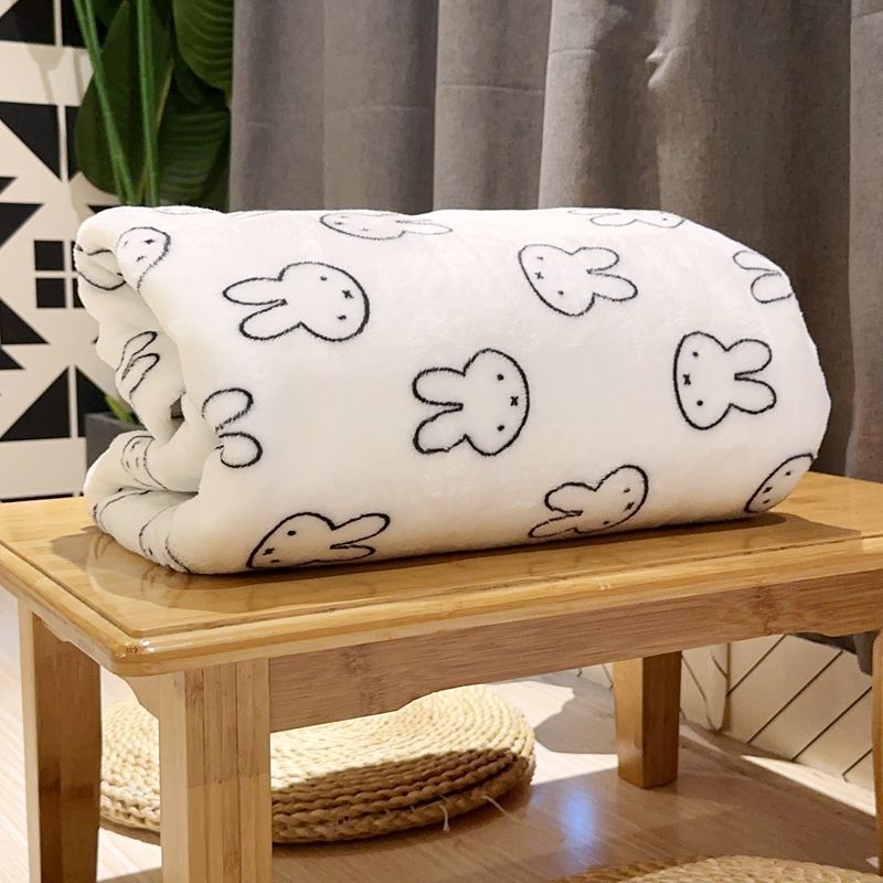 Kawaii Miffy Blanket Flannel O - Home Textiles Blanket 评论和价格