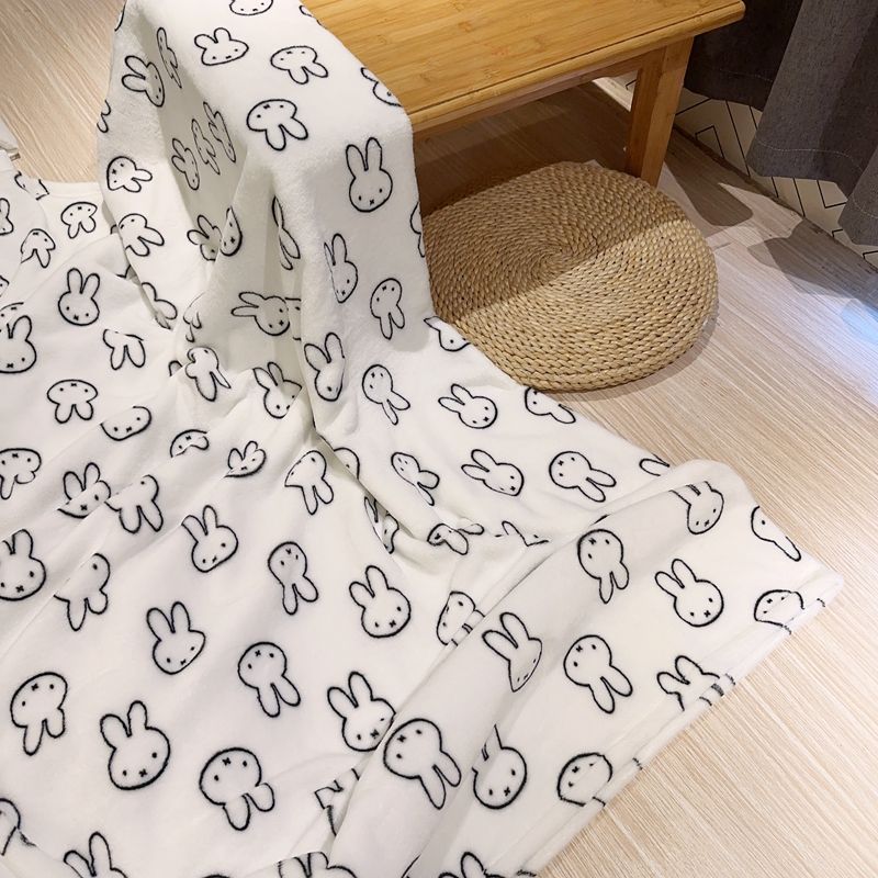 Kawaii Miffy Blanket Flannel O - Home Textiles Blanket 评论和价格