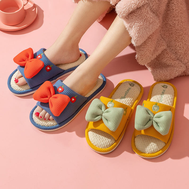 Comfort Linen Slippers for Cou - Home Textiles 评论和价格