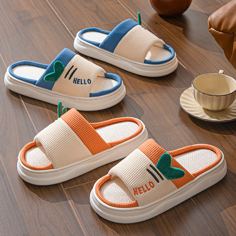 New Style Linen Slippers for W - Home Textiles 评论和价格