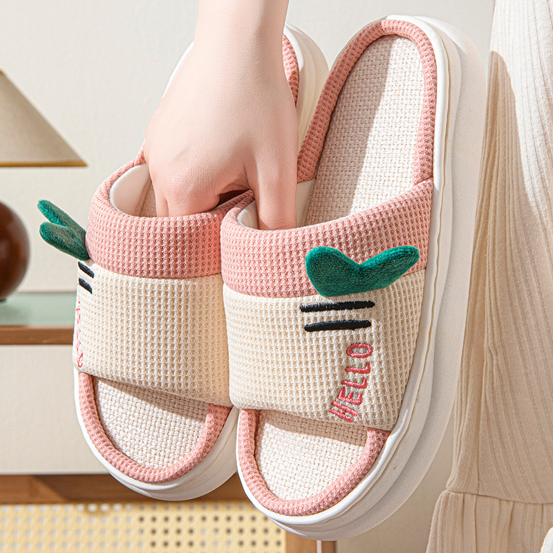 New Style Linen Slippers for W - Home Textiles 评论和价格