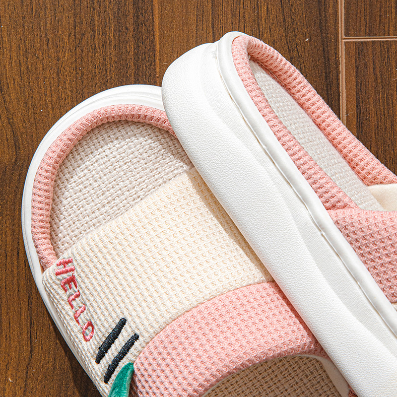 New Style Linen Slippers for W - Home Textiles 评论和价格