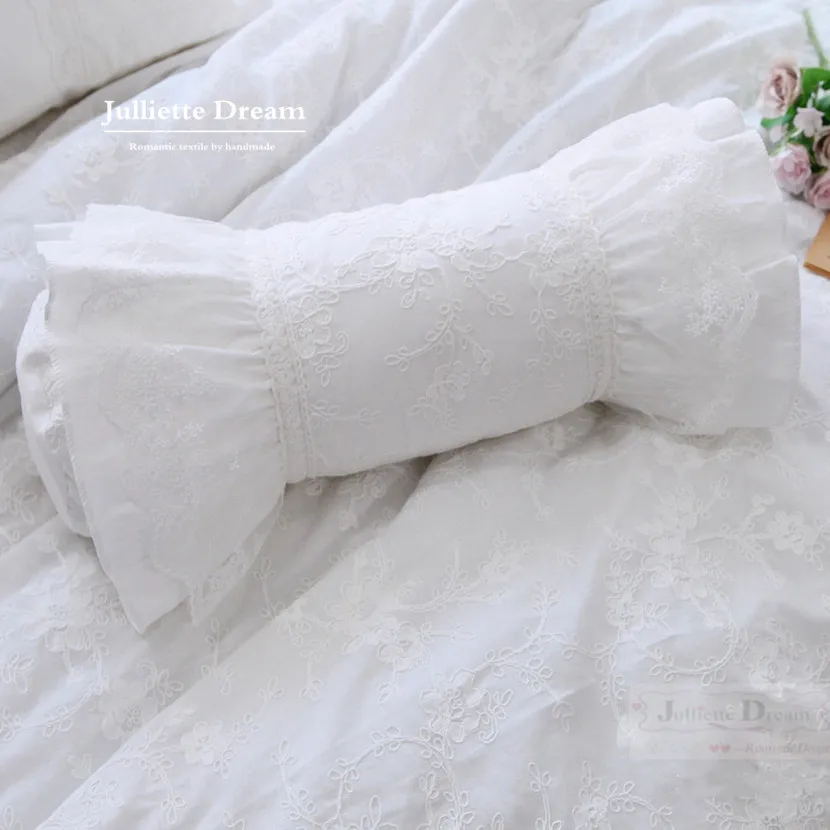 Lace Ruffle Cushion Covers Hom - Pillow Cover 20X20 评论和价格