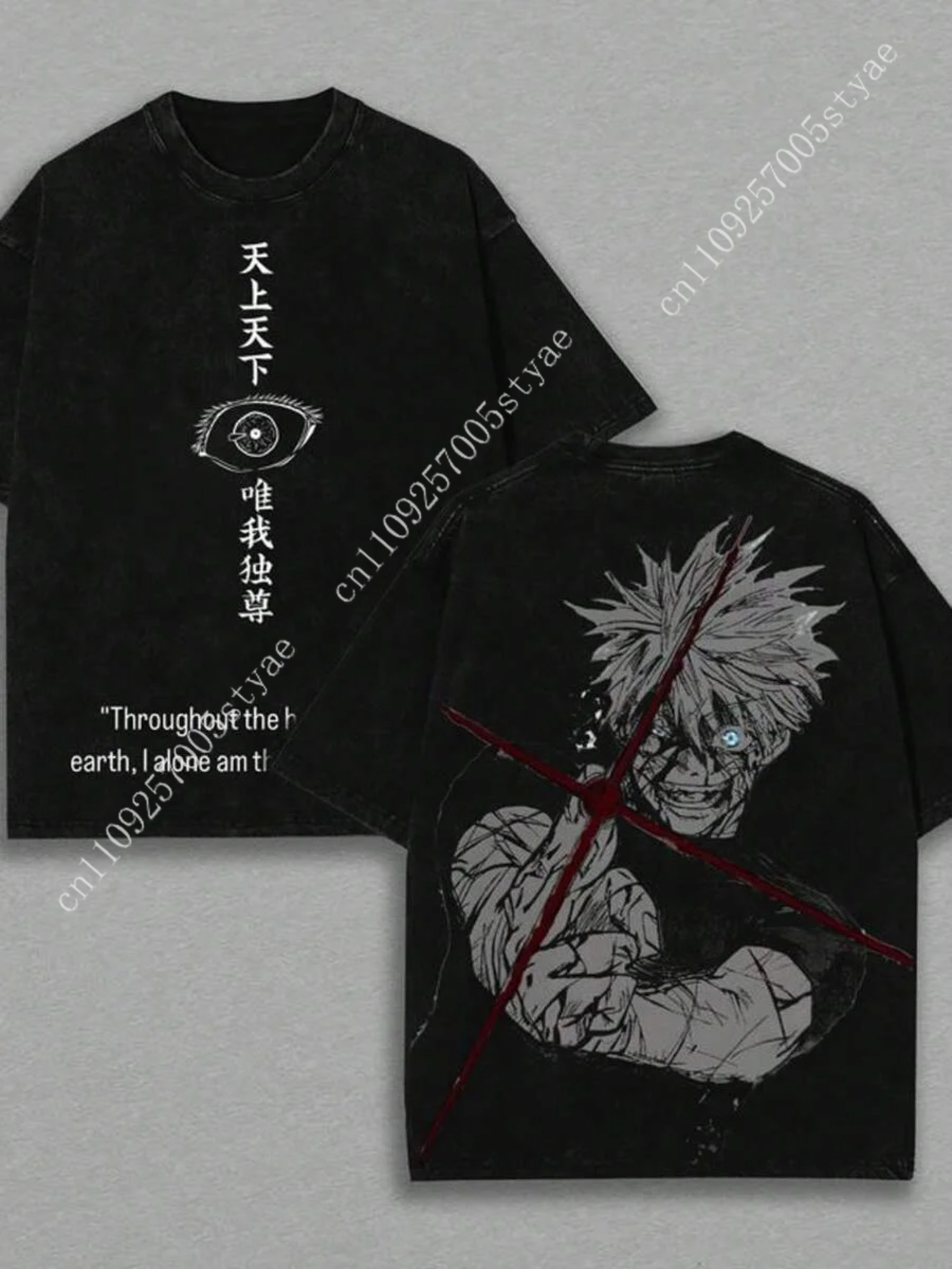 Gojo Satoru Graphic Tshirt  Ma - Quilt Cotton Summer 评论和价格