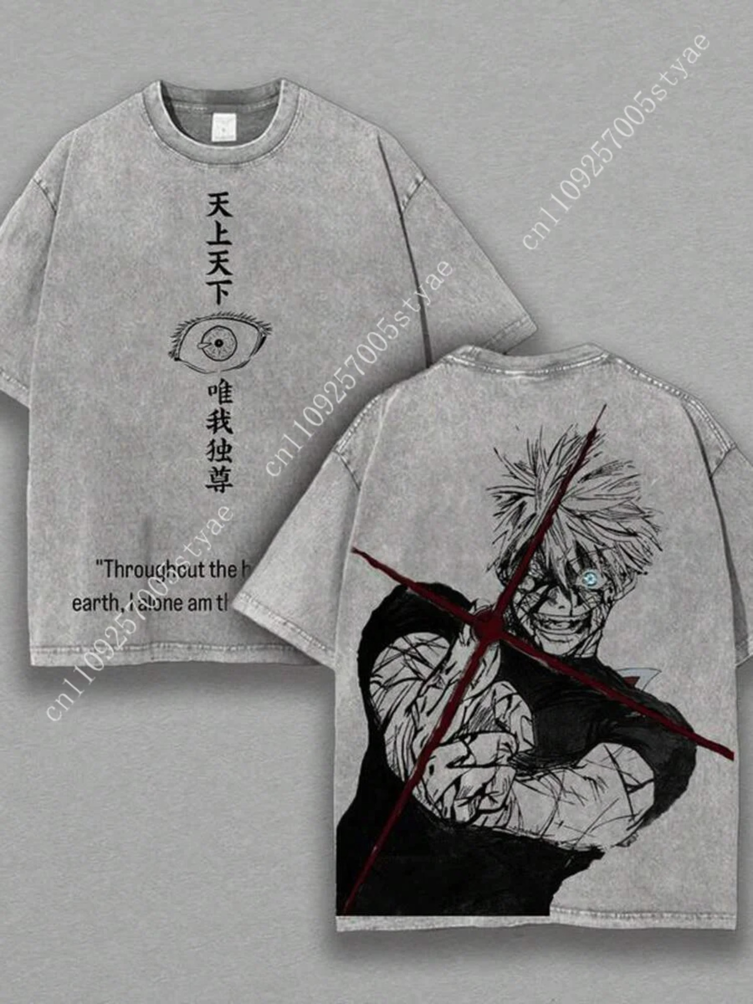 Gojo Satoru Graphic Tshirt  Ma - Quilt Cotton Summer 评论和价格