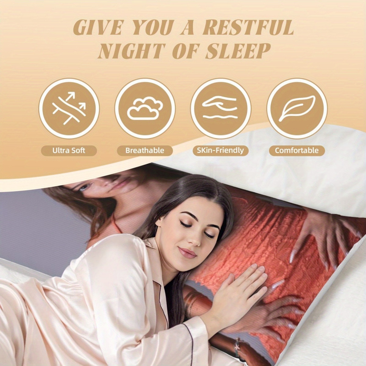 1 Custom Photo Body Pillowcase - Home Textiles 评论和价格