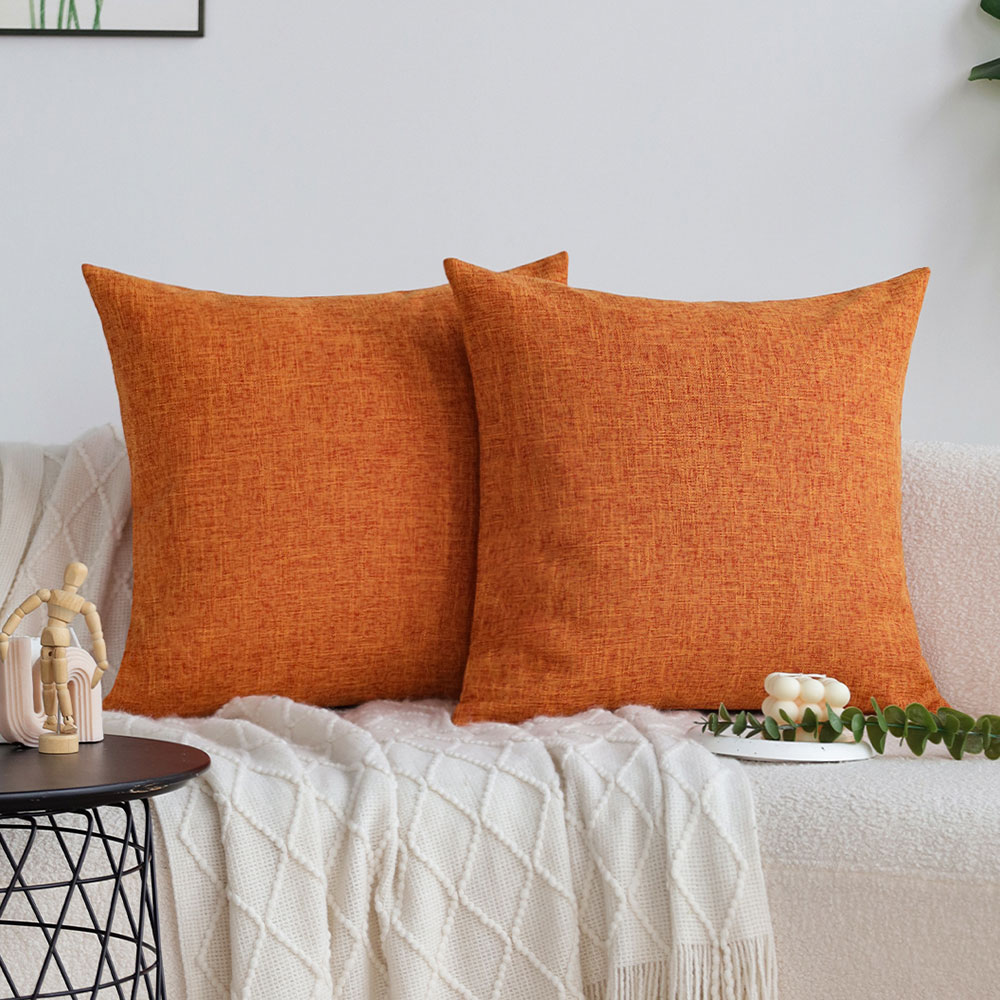 Orange Cushion Cover Sofa Deco - Pillow Cover 20X20 评论和价格