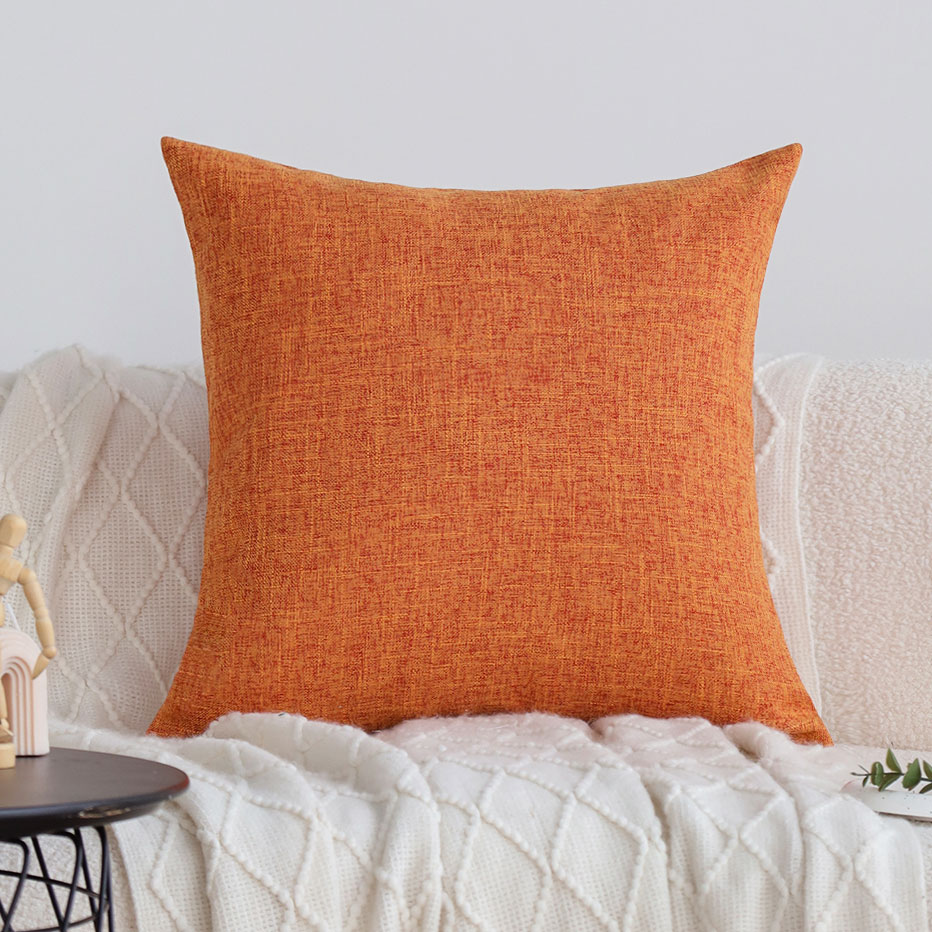 Orange Cushion Cover Sofa Deco - Pillow Cover 20X20 评论和价格